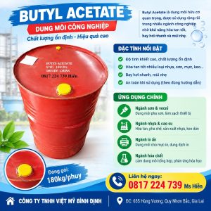 XĂNG THƠM BUTYL ACETATE- DUNG MÔI PHA SƠN - HCQN - Ảnh 2